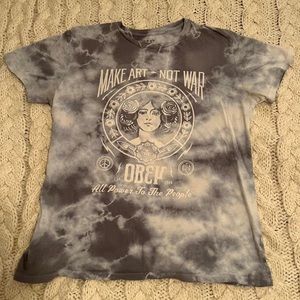 Artsy world peace anti war tie dye Obey t-shirt from Zumiez